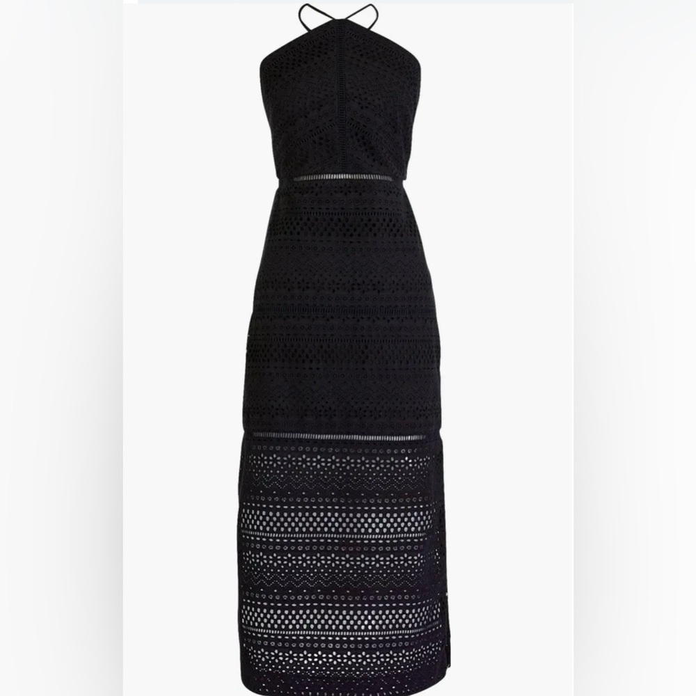 J. CREW String Halter Eyelet Dress